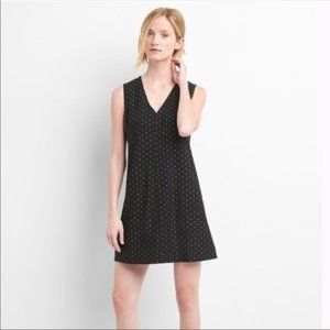 NWT Gap Small Black Gold Star Shift Dress POCKETS!